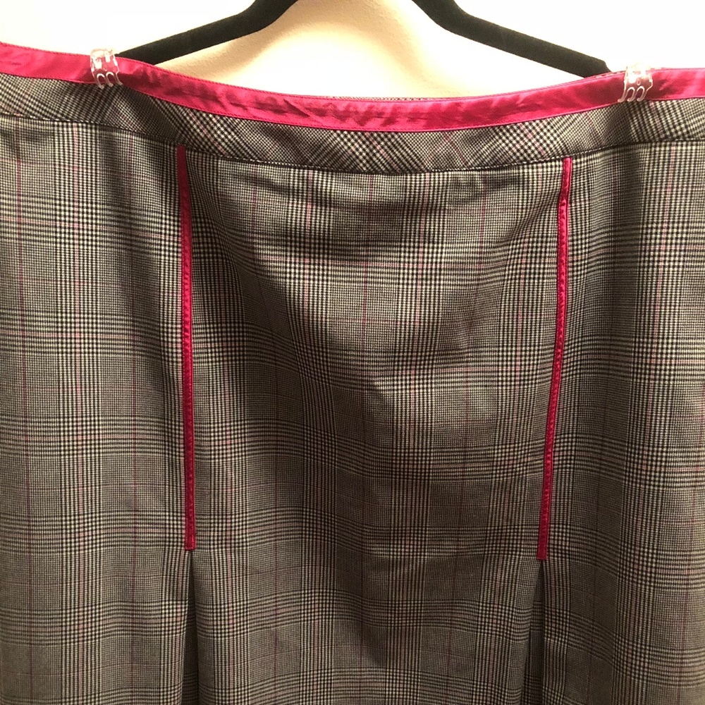 Black and Pink plaid skirt